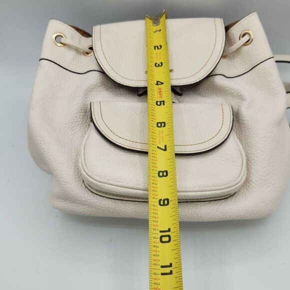 Coach Women's Pennie Backpack 22 Pebble Leather Bag C4121 Chalk Ivory - Picture 15 of 15
